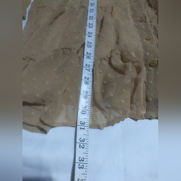 Beige Polyester Top - Picture 5 of 8